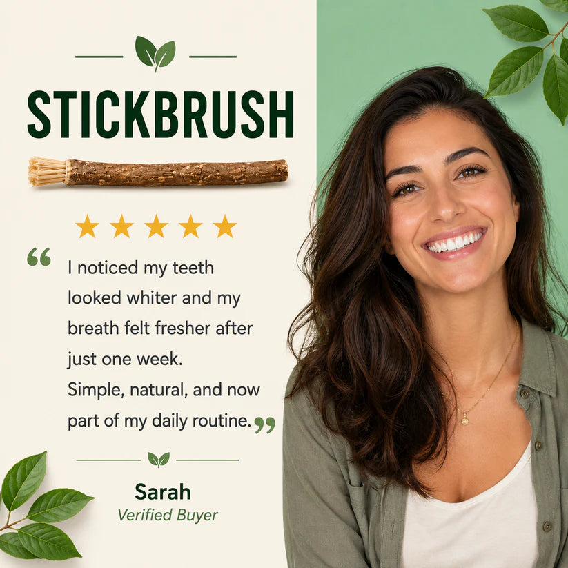 StickBrush - Natural Miswak Toothbrush Stick